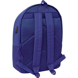 Mochila doble para portatil 15,6"+usb atco. de madrid teen dark blue
