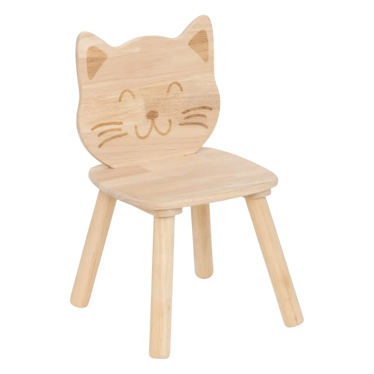 Chaise enfant chat Pia hévéa