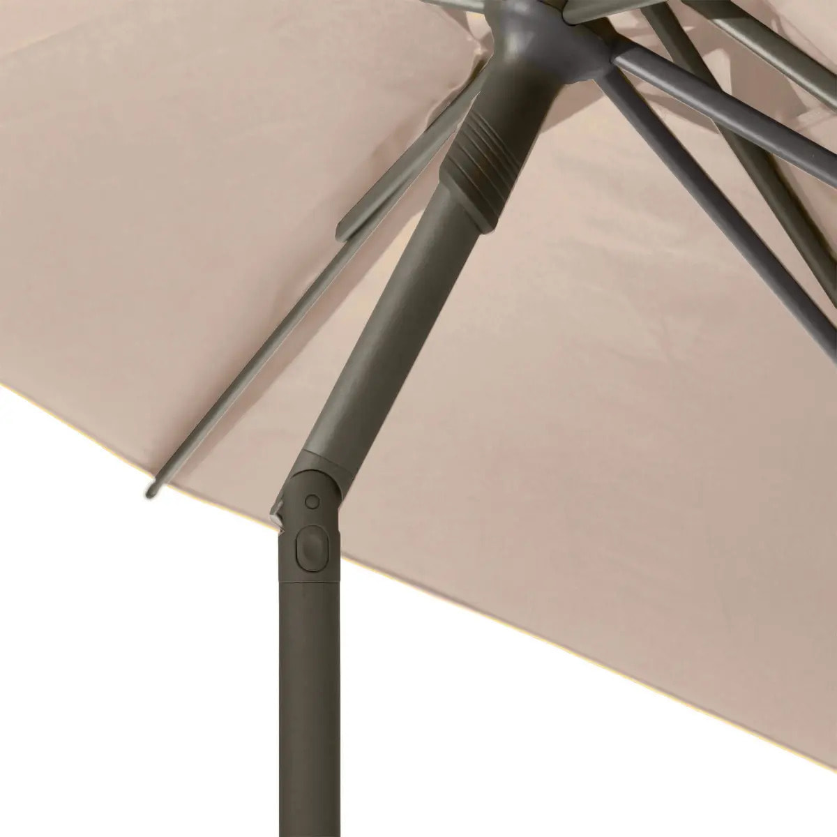 Parasol droit rond inclinable "Soya" blé 2,7m