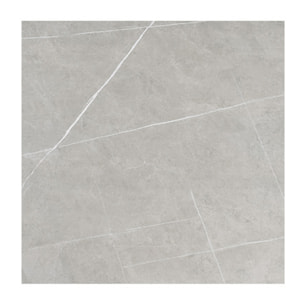 Table extensible en céramique marbre grey L160/240cm pieds métal - UNIK