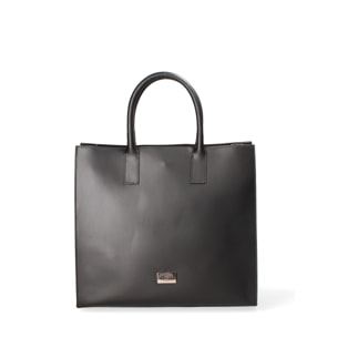 Borsa a mano da donna Made in Italy - Modello Lunaria Plus - Vera pelle - 34.0 x 31.0 x 14.5 cm