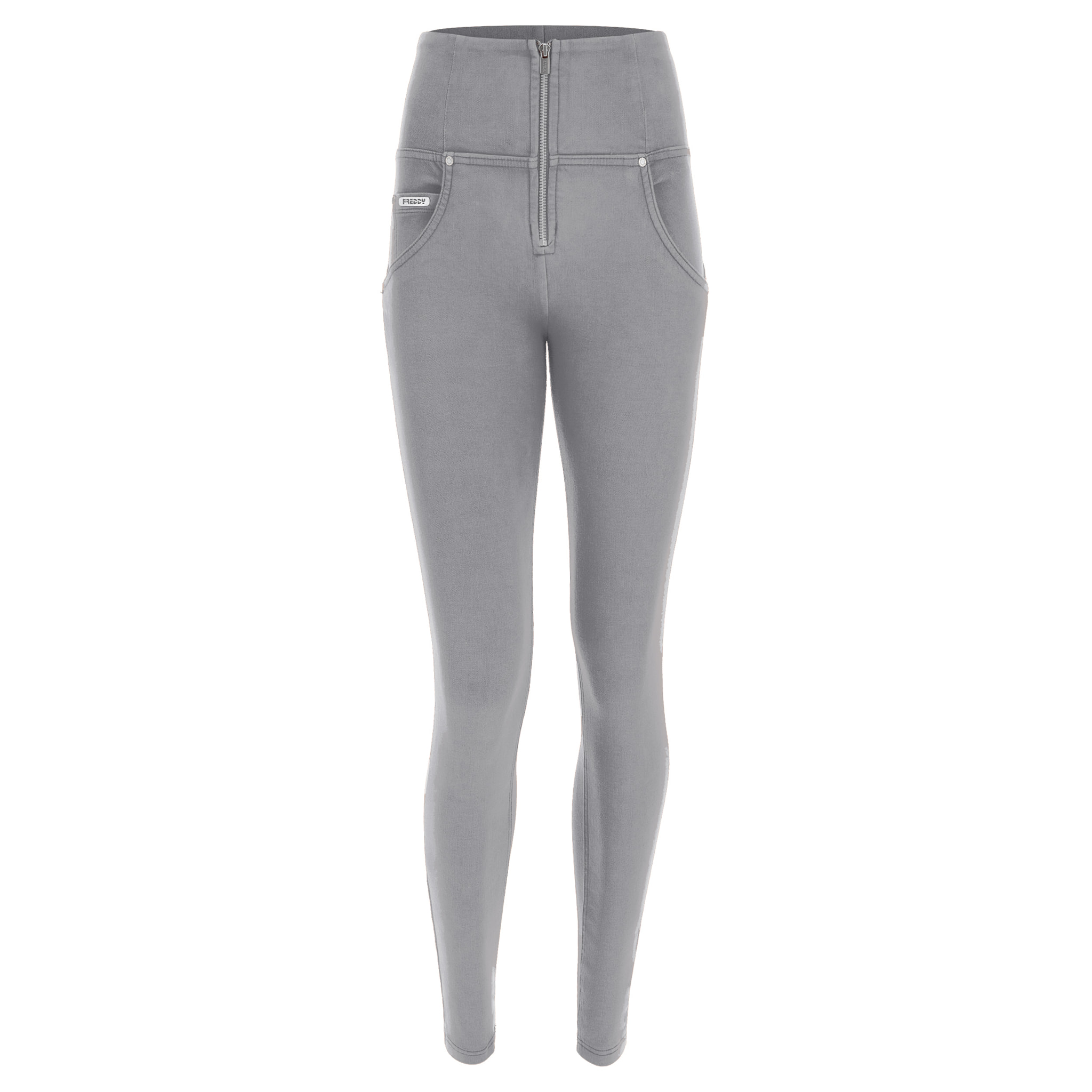 Pantaloni push up WR.UP® vita alta superskinny tessuto navetta