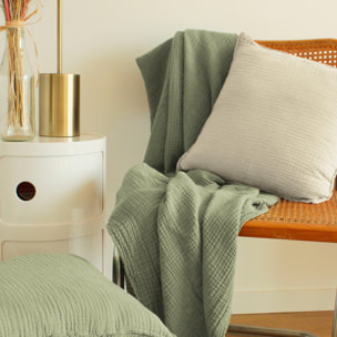 Plaid en gaze de coton, SIMPLEMENT GAUFRÉ