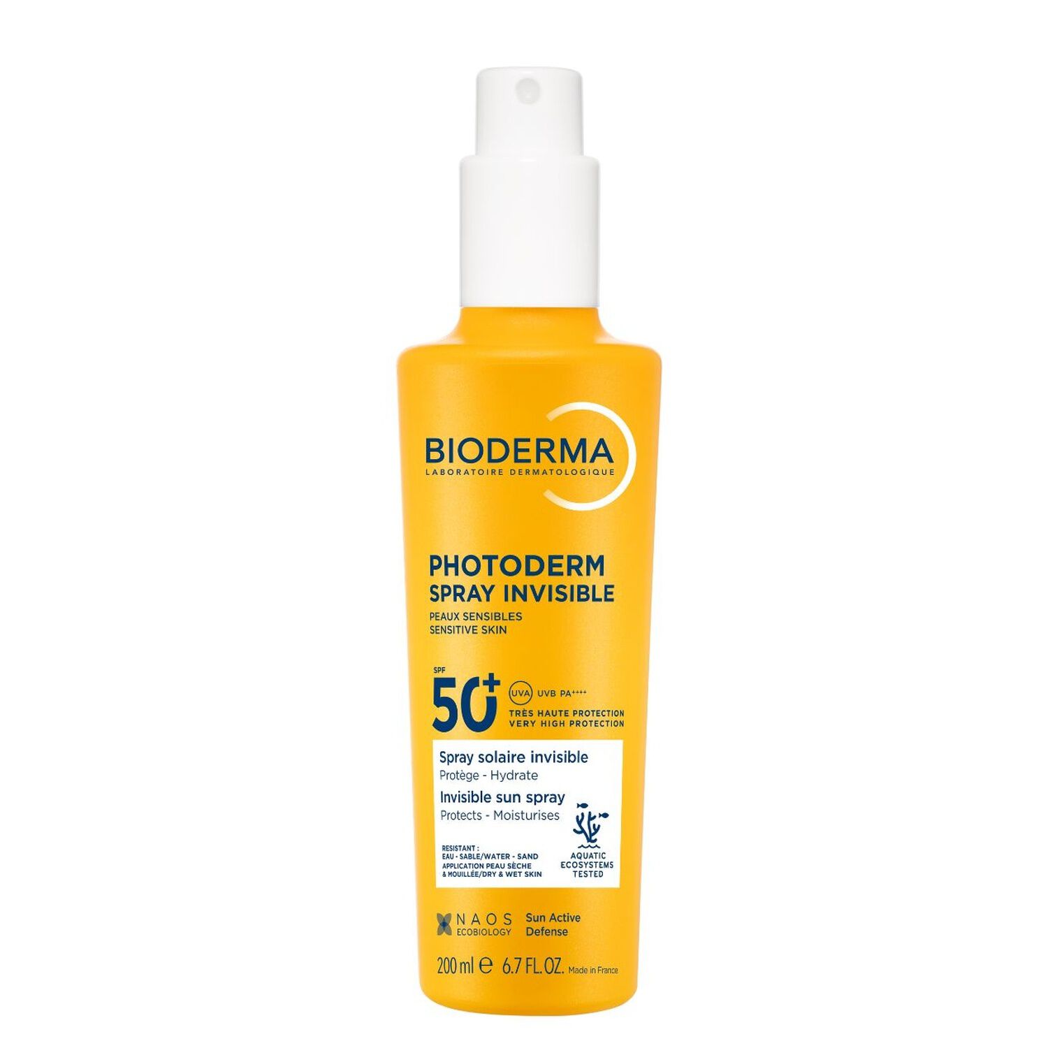 Photoderm SPF50+  - Spray solaire Hydrant Invisible Peaux Sensibles 200 ml