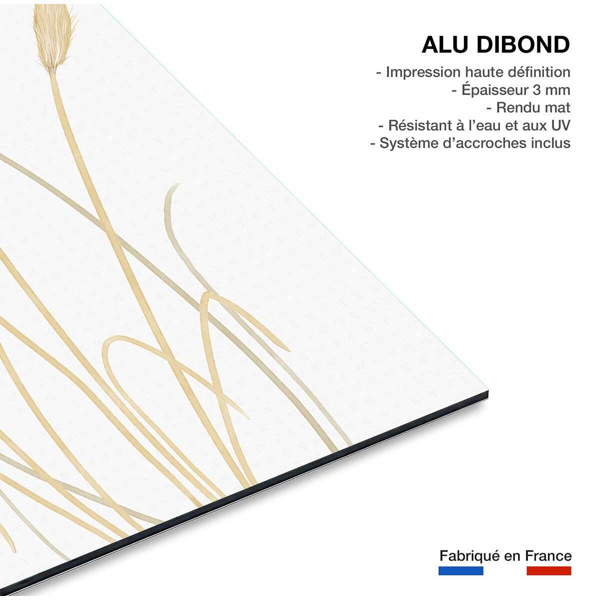 Tableau scandi blés 2 Tableau alu Dibond