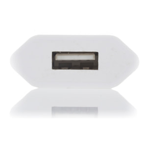 DAM CARICATORE DA PARETE USB 4x3x1 Cm. Colore bianco