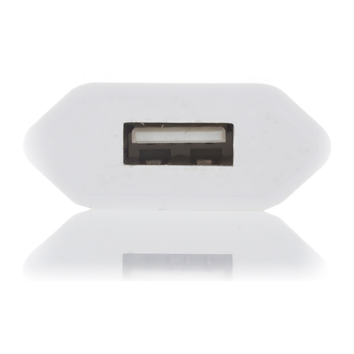DAM CARICATORE DA PARETE USB 4x3x1 Cm. Colore bianco