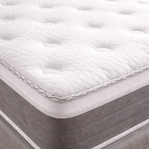 Materasso Singolo A Molle 120/M2 H3 Medio Rigido Topper Integrato Supporto Ergonomico Traspirante Comfort Elevato Riposo Ottimale 80 x 190 x 27 Cm