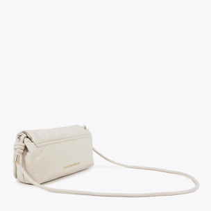 Tracolla imbottita effetto pelle con borchie