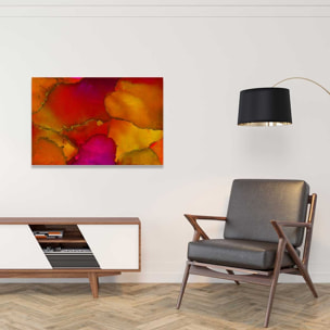 Tableau fragments orangés Tableau alu Dibond