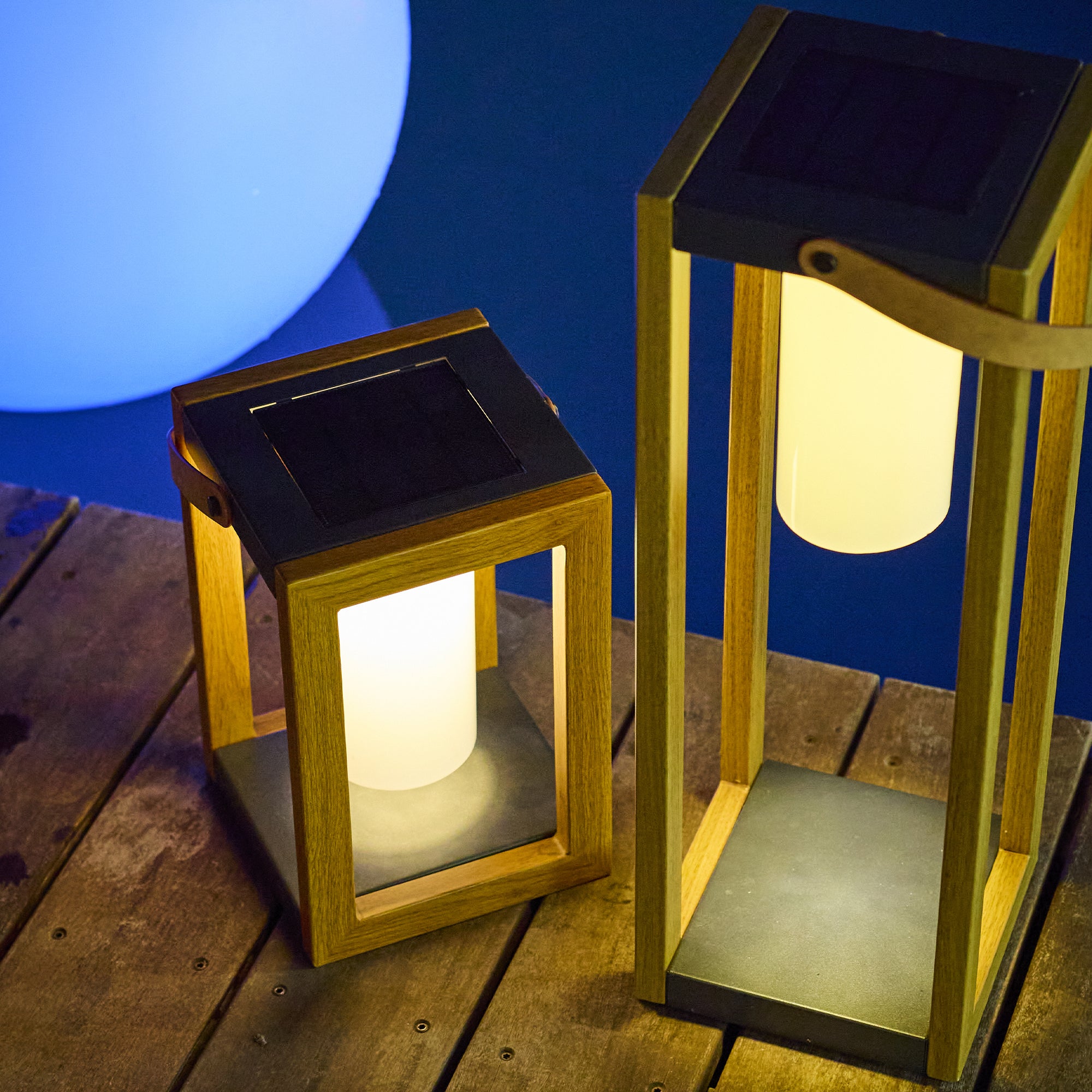 Lanterne solaire et rechargeable SERAPHINA TALL H58 cm