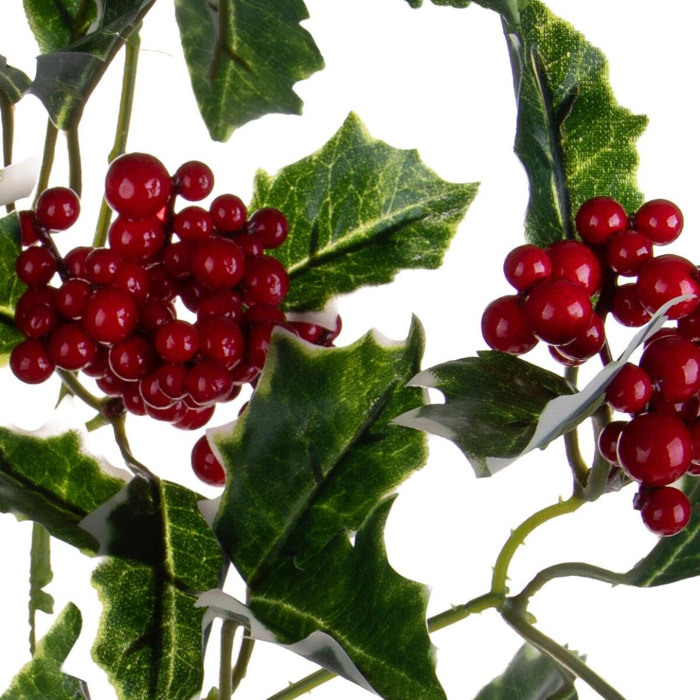 Ramo agrifoglio con ilex - Pezzi 6 - ALTRO - Bianchi Dino SpA
