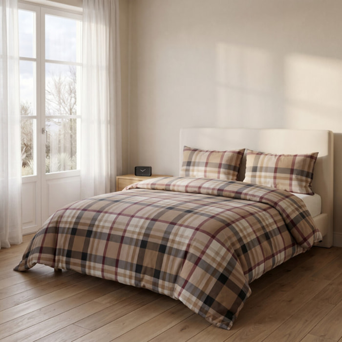 Sacco copripiumino singolo in cotone con federe coordinate, set letto morbido e traspirante, leggero e resistente per uso quotidiano, tessuto certificato sicuro sulla pelle, facile da lavare e durevole, ideale per comfort notturno