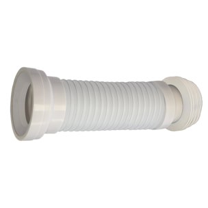 Pack WC A6 + Manguito conector | Inodoro de ceramica | Manguito extensible 150-470mm | WC con Tapa amortiguada | Doble descarga | Salida dual | Alday