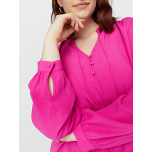 Fiorella Rubino - Blusa de viscosa LENZING™ ECOVERO™ - Fuchsia