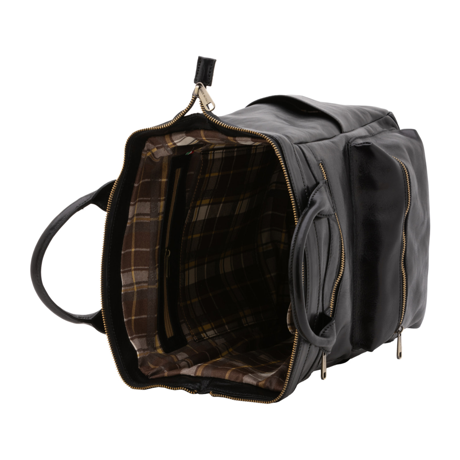 Borsa a tracolla  da uomo In Vera pelle Made in Italy 37x30x17 cm