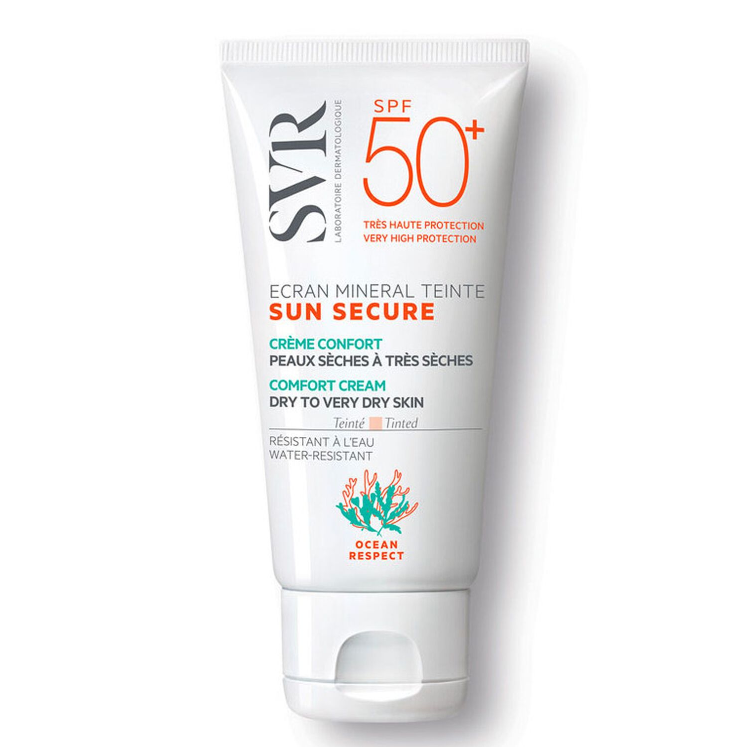 Sun Secure SPF50+ - Ecran Minéral Teinté - Peaux Sèches à Très Sèches 60 g