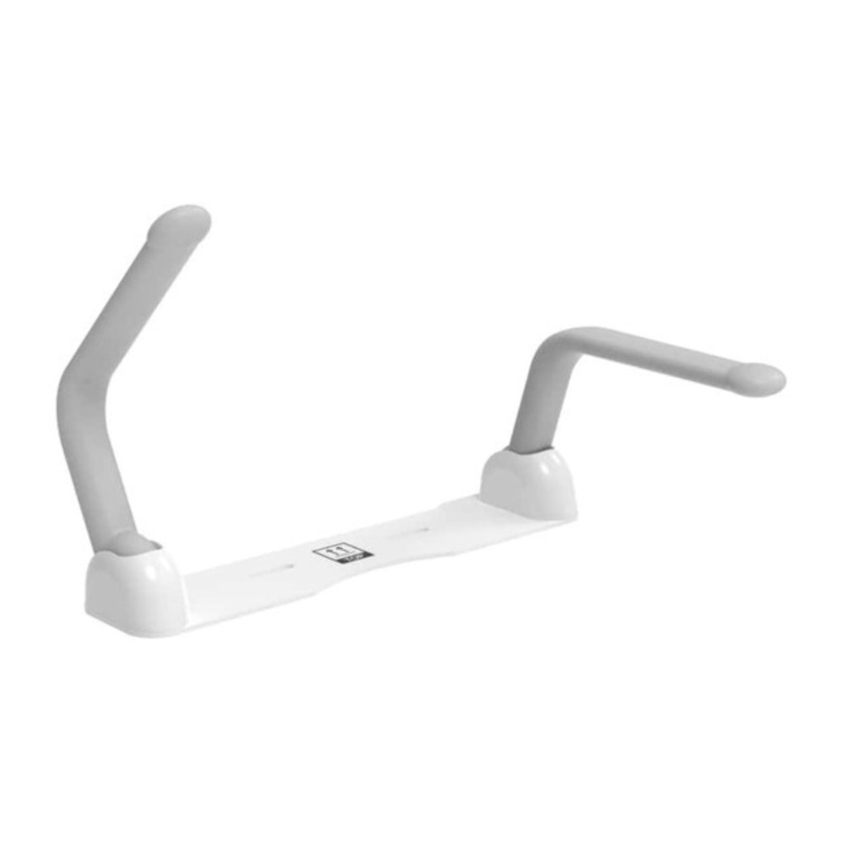 Madlo barre de maintien PMR 61,6 cm pliable pour WC à poser, gris clair (SATDMADWC)
