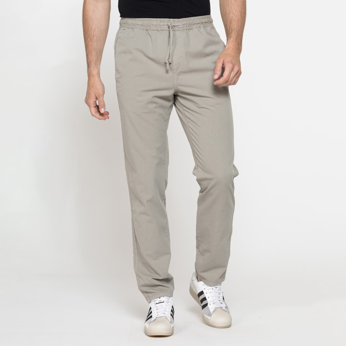 JOGGER PANT IN GABARDINA LEGGERA CON ELASTICO IN VITA