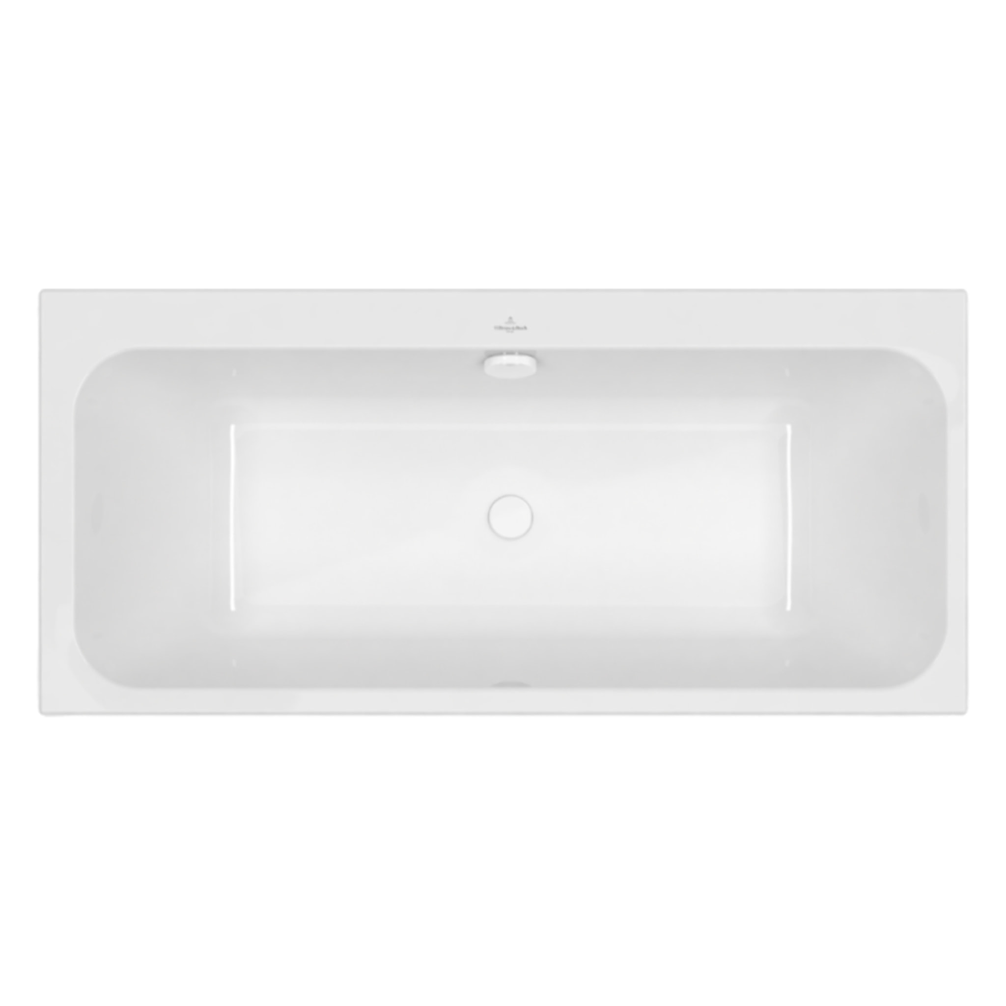 Baignoire droite 180 x 80 VILLEROY & BOCH Architectura + Vidage de baignoire WIRQUIN blanc