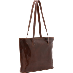 Borsa a spalla da donna - Modello False - 100% pelle - 31.0 x 43.0 x 10.0 cm