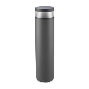 LEDS C4 Baliza Exterior IP66 Newton LED Pro 700MM 25.1W Blanco Cálido 3000K Gris Urbano