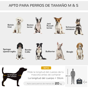 Transportín Perro Gato Bolsa de Transporte Portátil y Transpirable para Mascotas Plegable con Cojín 3 Puertas y Ventana de Malla 2 Bolsillos 80,5x57x57 cm Azul Oscuro