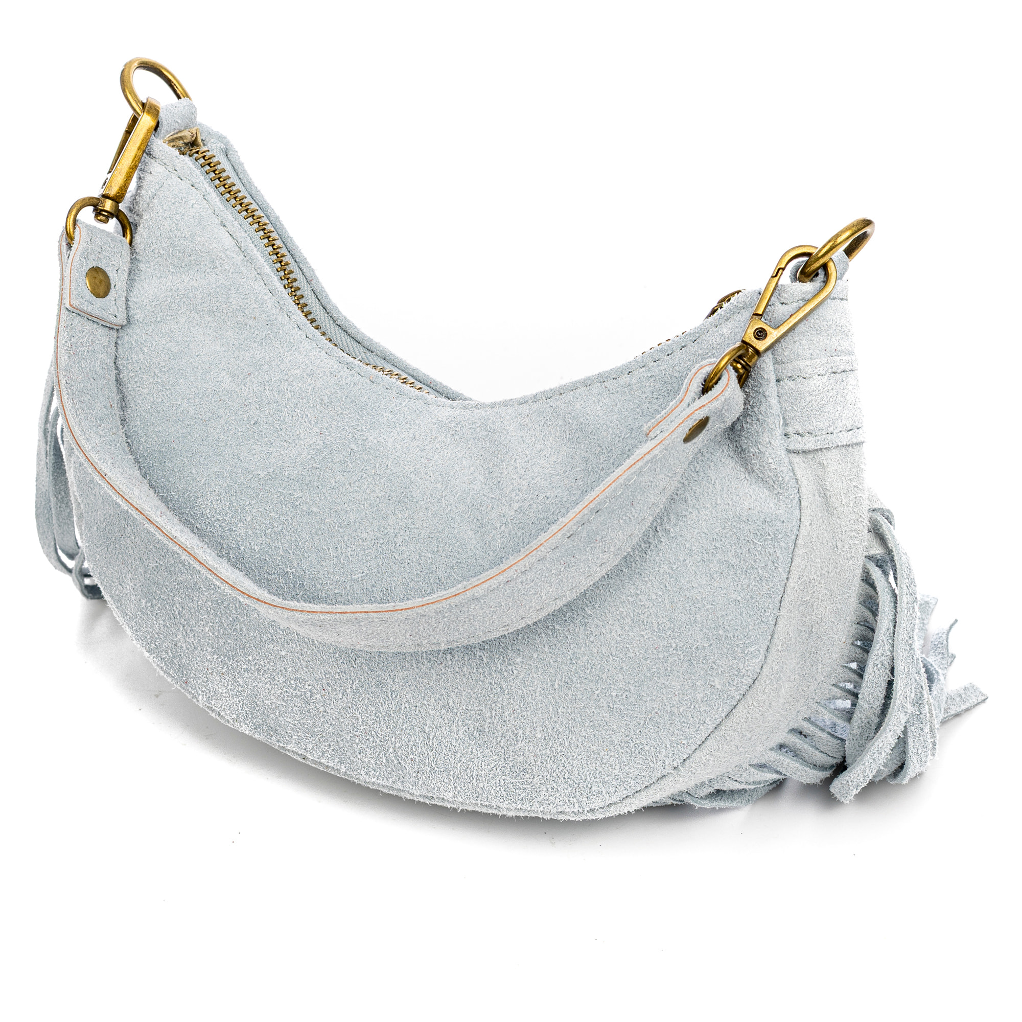 Ausonia borsa a tracolla in vera pelle Camoscio.