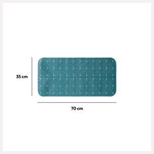 Tapis anti-dérapant 75x35cm Bleu pétrole Colorama