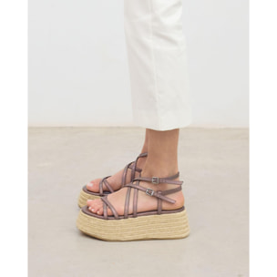 Sandalias de plataforma - Zahara - 7 cm