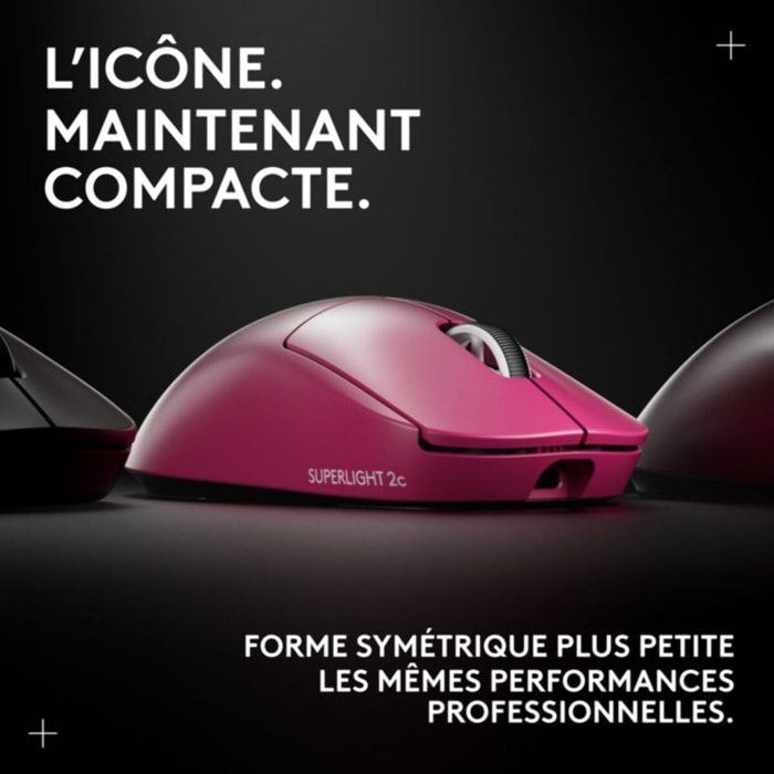 Souris Gamer Sans Fil LOGITECH Pro X superlight 2 compact Magenta