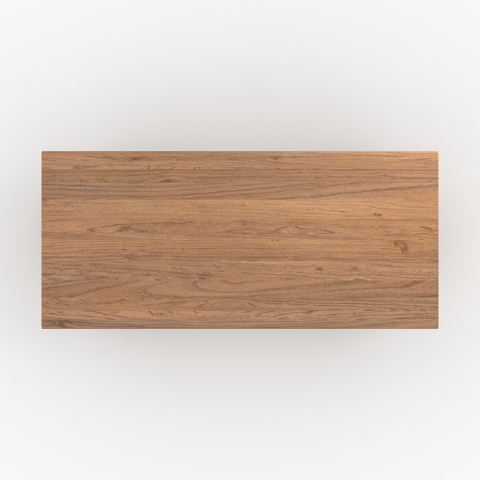 Table rectangulaire en bois d'orme 8 personnes - Albane