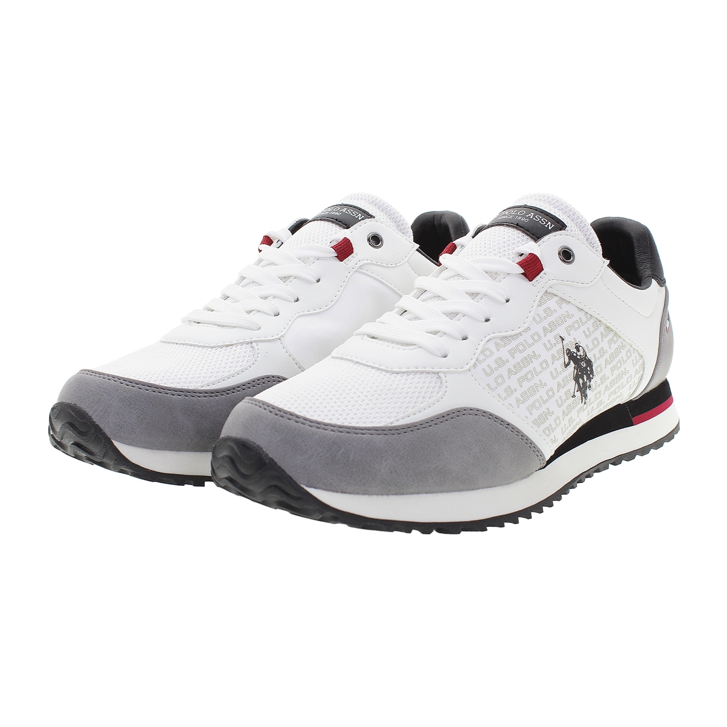 Sneakers U.S. Polo Assn. bianco-grigio chiaro