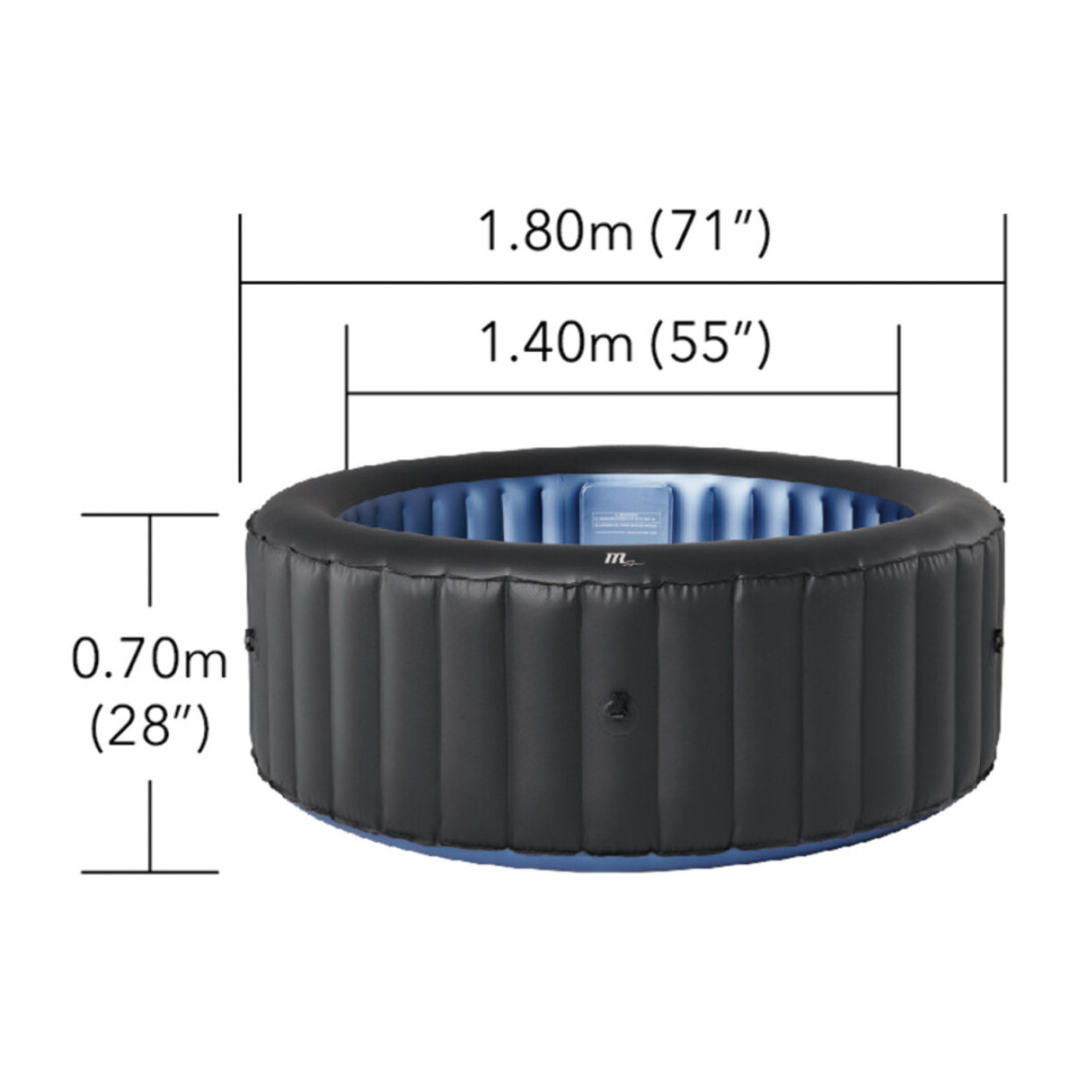 Spa gonflable - 4 places - BERGEN