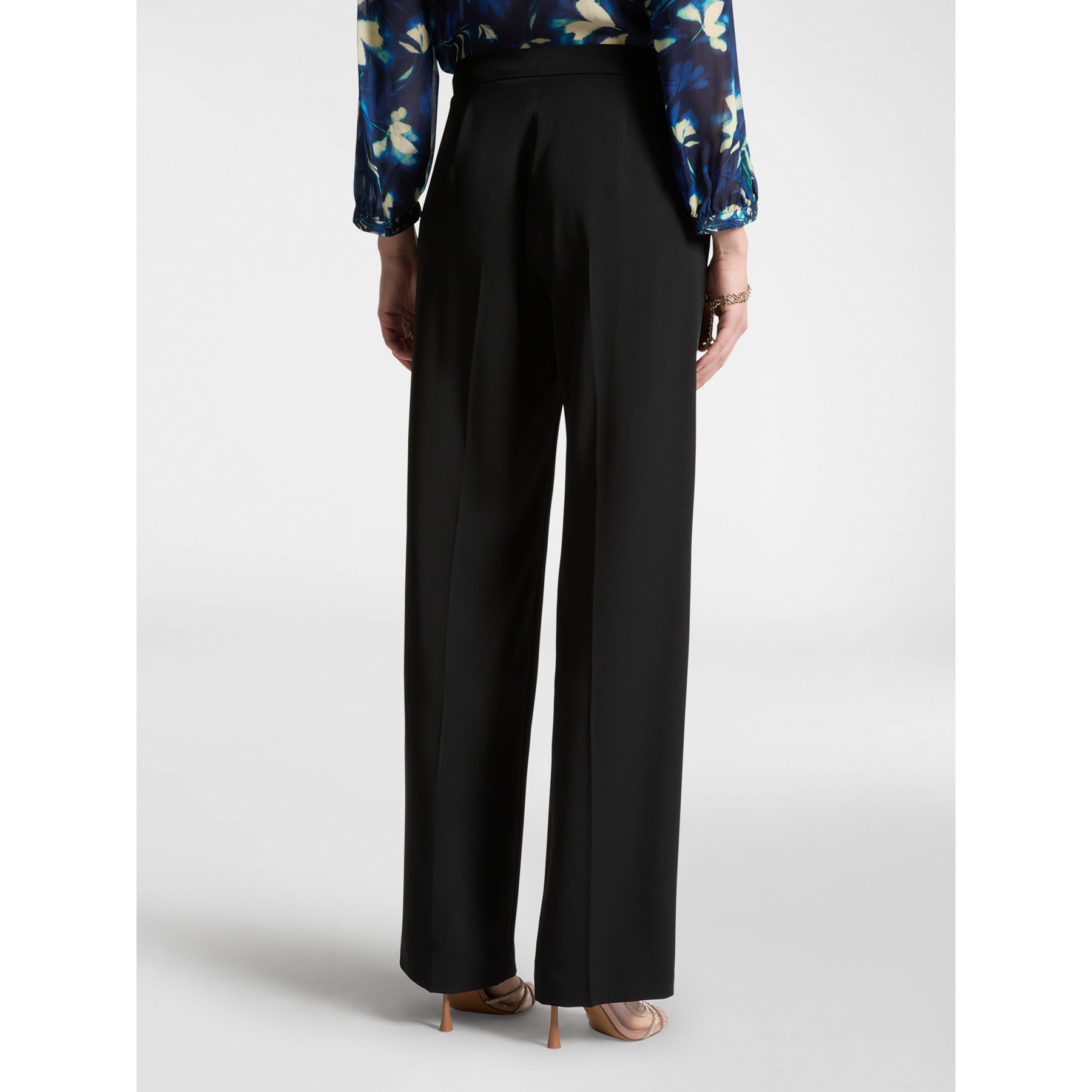 Elena Mirò - Pantaloni in cady stretch - Nero