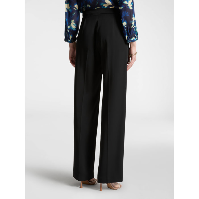 Elena Mirò - Pantaloni in cady stretch - Nero