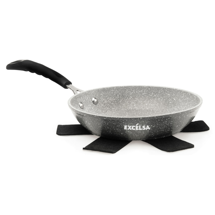 Poêle 28 cm Excelsa – Forn-Ok, Aluminium Gris