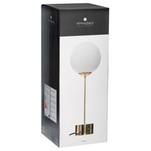Lampe "Dris" métal doré H43cm