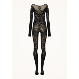 Tuta aderente Paisley Tattoo Catsuit
