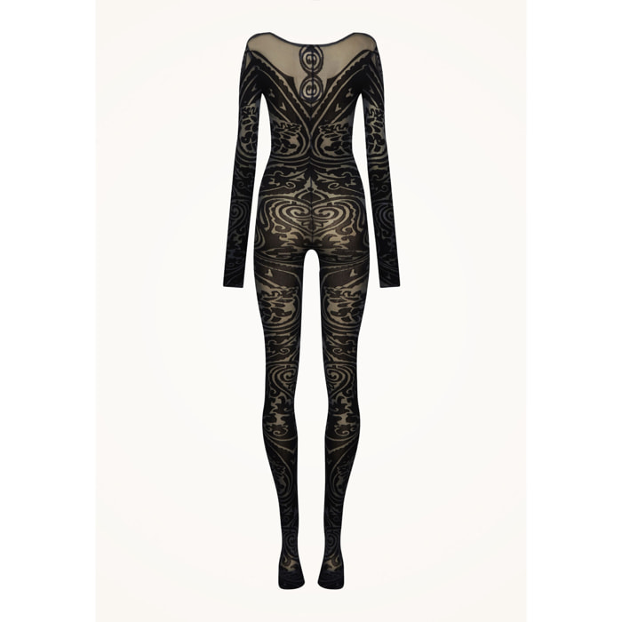 Tuta aderente Paisley Tattoo Catsuit