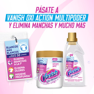 Vanish Oxi Action - Quitamanchas y Blanqueador para Ropa Blanca, en Polvo, Sin Lejía – 2,4 KG