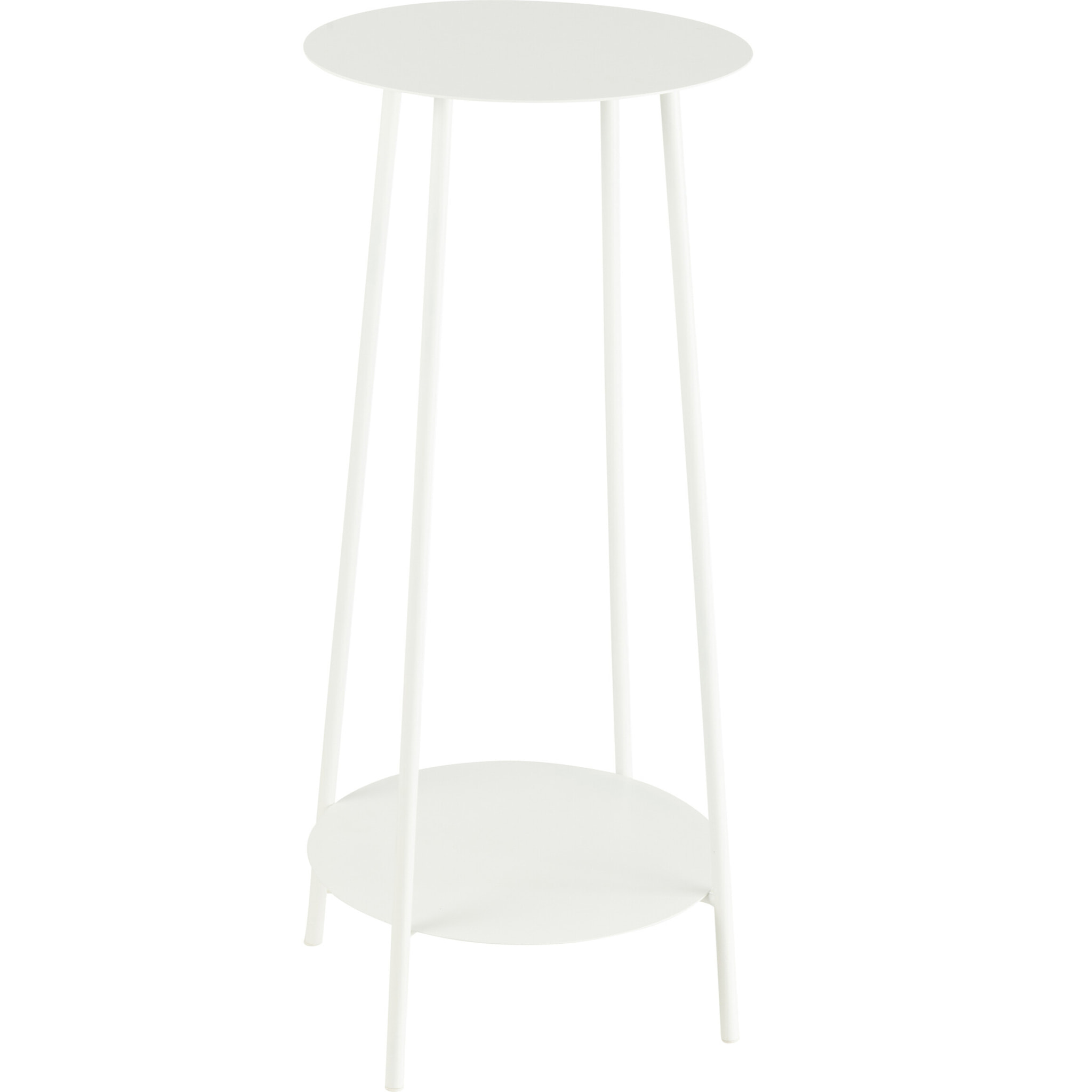 J-Line présentoir à Fleurs Deux - métal - blanc