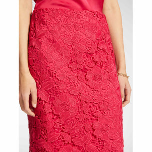Elena Mirò - Falda de encaje - Rojo
