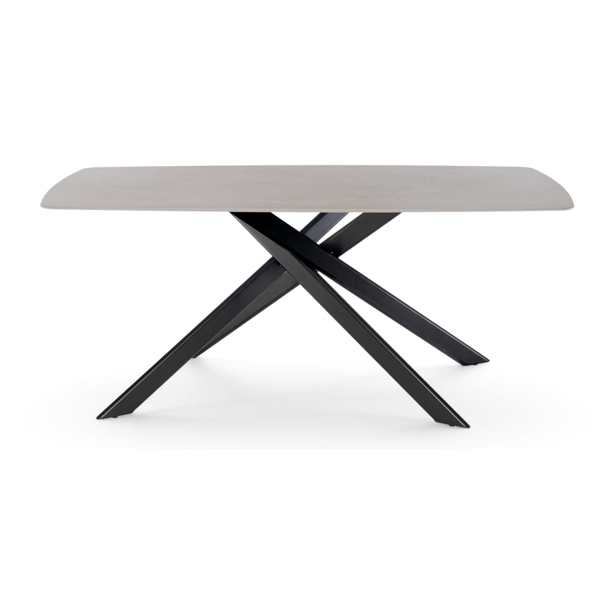 Tavolo SAINT FLORENT in ceramica finitura pietra grigio 180x90x76 cm