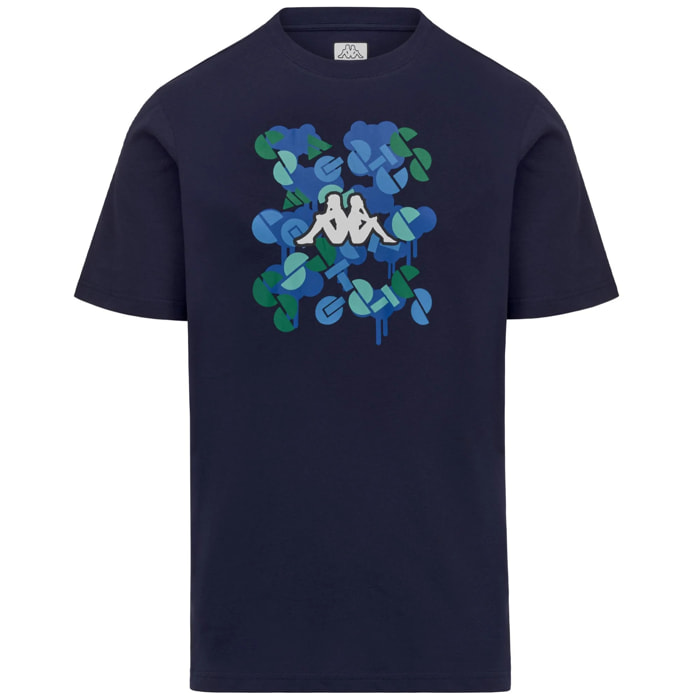 Kappa - T-Shirts & Top Uomo Blu - Logo Infor