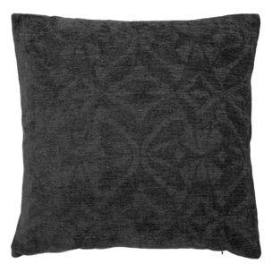 Coussin "Zuri" 40x40cm gris souris jacquard