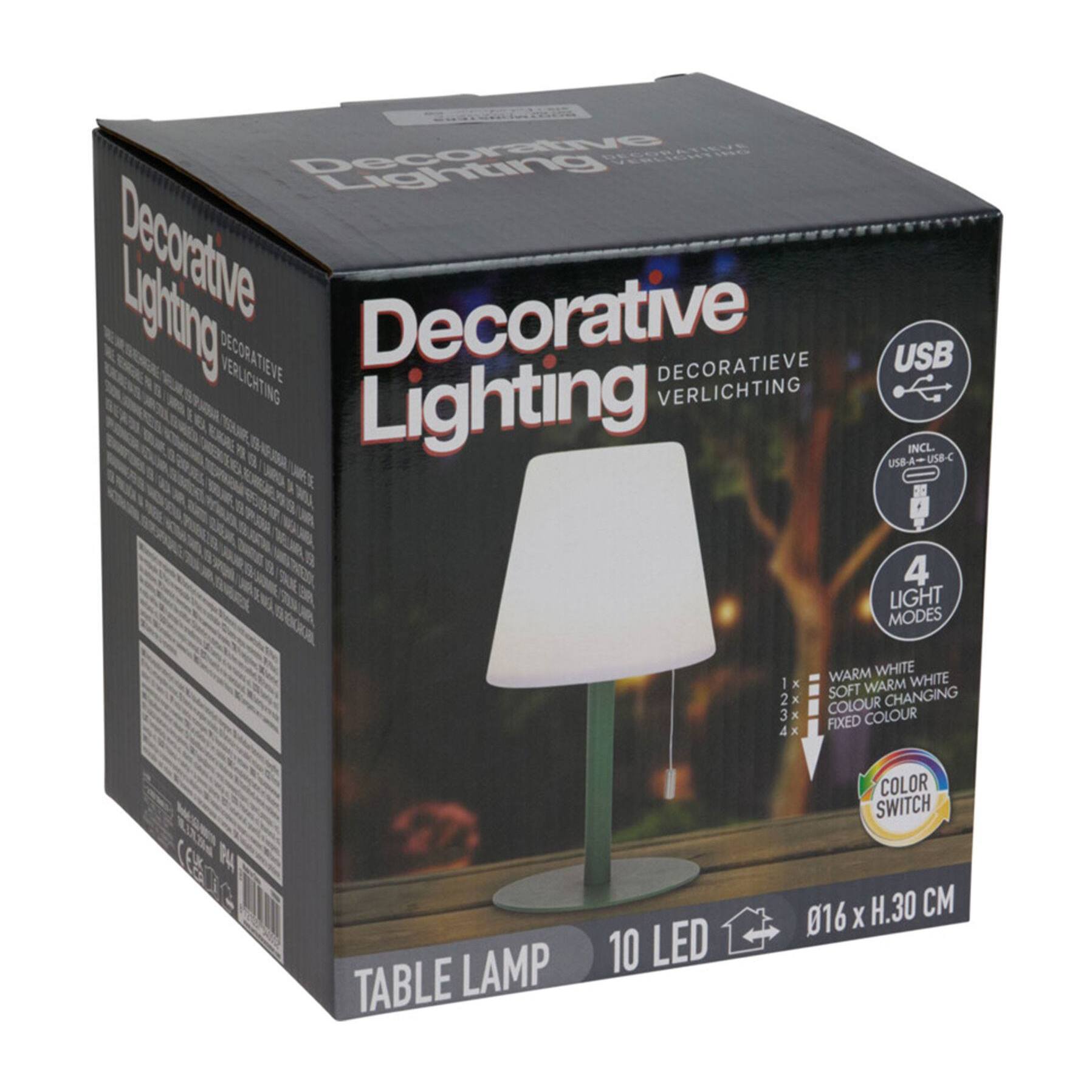 Well Home Lámpara Ø16,5x30cm para uso exterior recargable