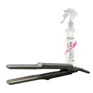 Fer à lisser professionnel keractiv titanium prostyler + fer à lisser de voyage titanium - 50/20 w