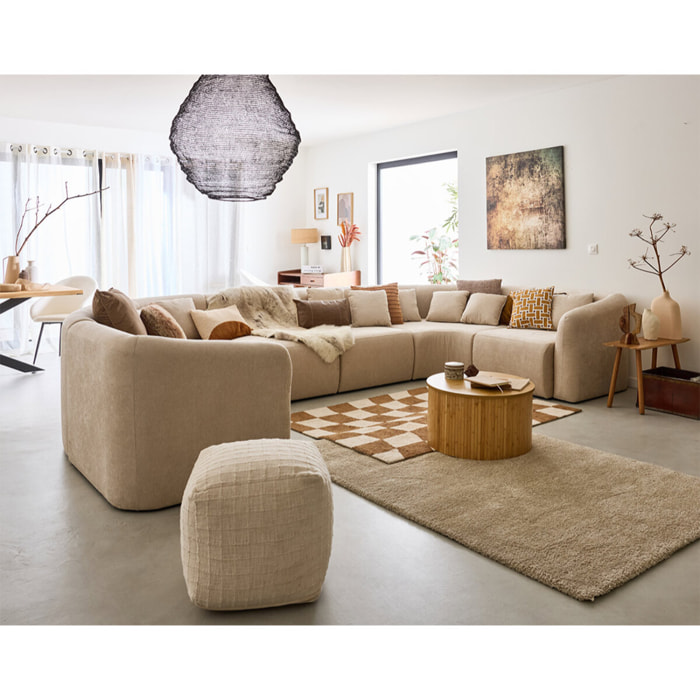 Ikare - module d'assise sans accoudoirs - en tissu - Beige