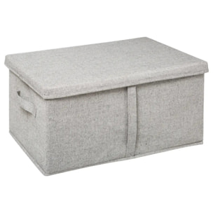 Boîte de rangement 50x31x25cm Gris clair Orga